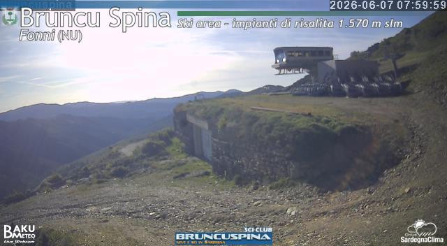 time-lapse frame, Bruncu Spina webcam