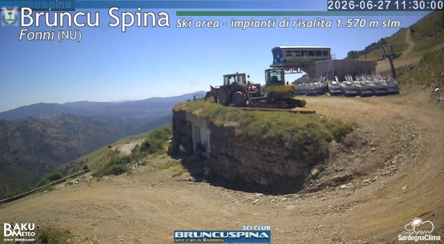 time-lapse frame, Bruncu Spina webcam