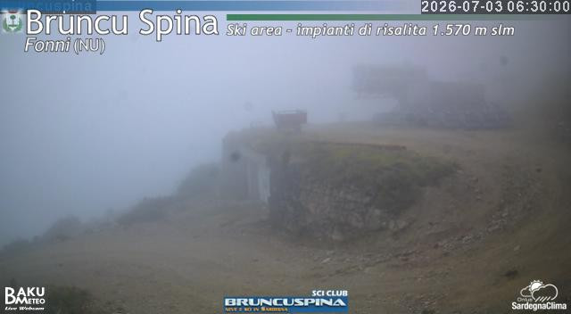 time-lapse frame, Bruncu Spina webcam