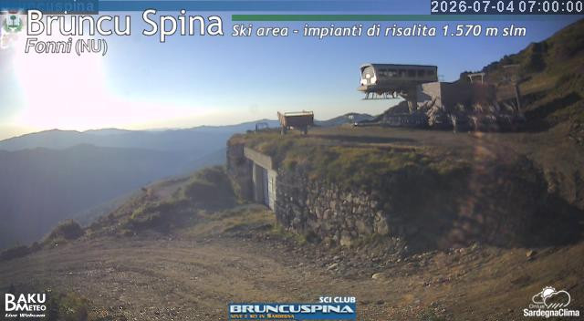 time-lapse frame, Bruncu Spina webcam