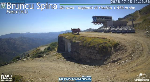 time-lapse frame, Bruncu Spina webcam