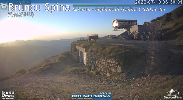 time-lapse frame, Bruncu Spina webcam