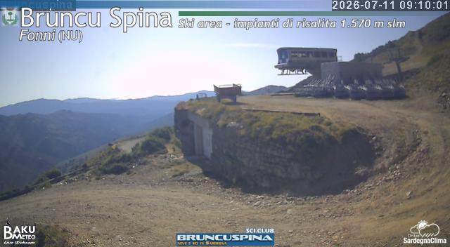 time-lapse frame, Bruncu Spina webcam