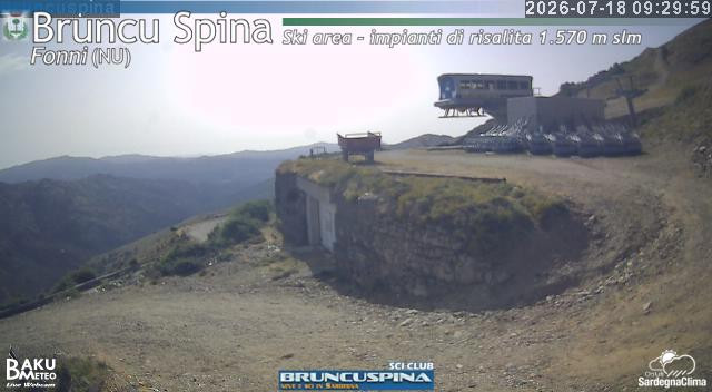 time-lapse frame, Bruncu Spina webcam