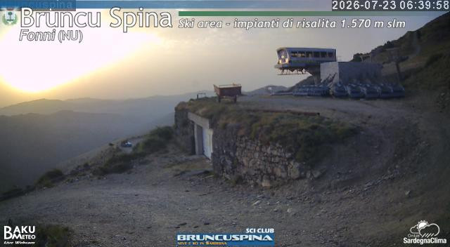 time-lapse frame, Bruncu Spina webcam