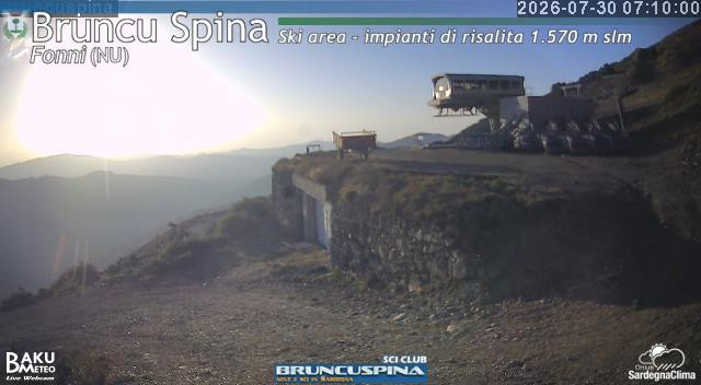 time-lapse frame, Bruncu Spina webcam