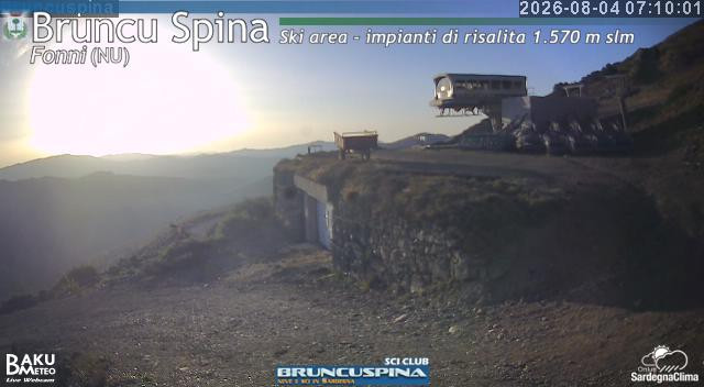 time-lapse frame, Bruncu Spina webcam