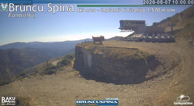 time-lapse frame, Bruncu Spina webcam