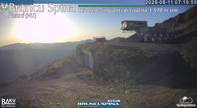 time-lapse frame, Bruncu Spina webcam