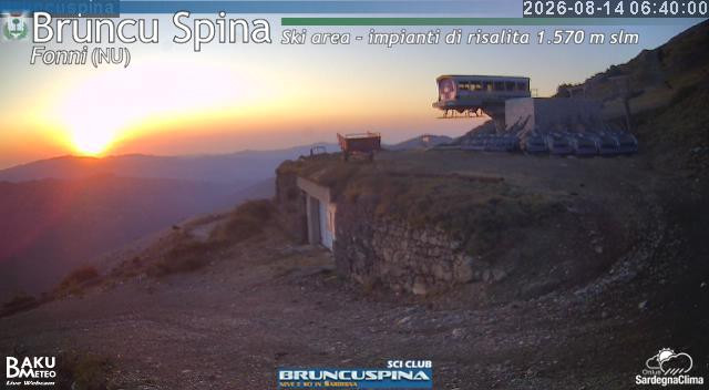 time-lapse frame, Bruncu Spina webcam