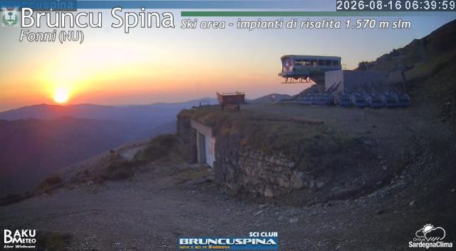 time-lapse frame, Bruncu Spina webcam