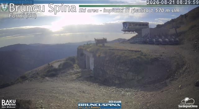 time-lapse frame, Bruncu Spina webcam