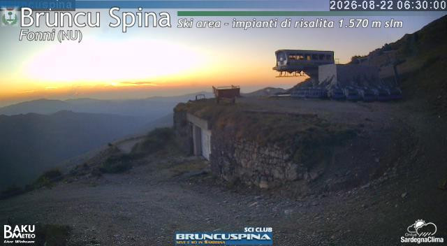 time-lapse frame, Bruncu Spina webcam