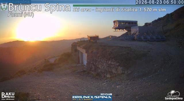 time-lapse frame, Bruncu Spina webcam