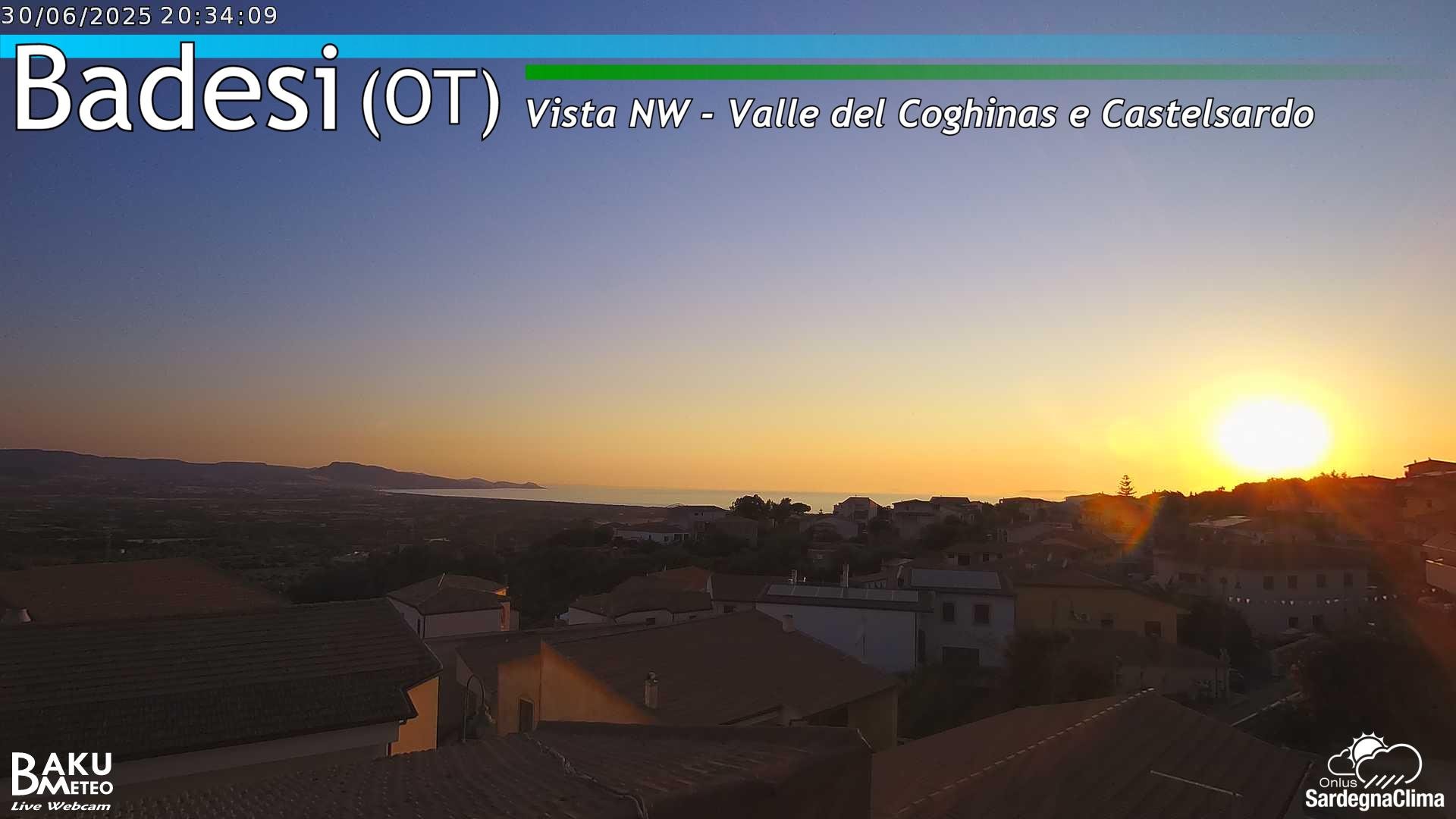 time-lapse frame, Badesi webcam