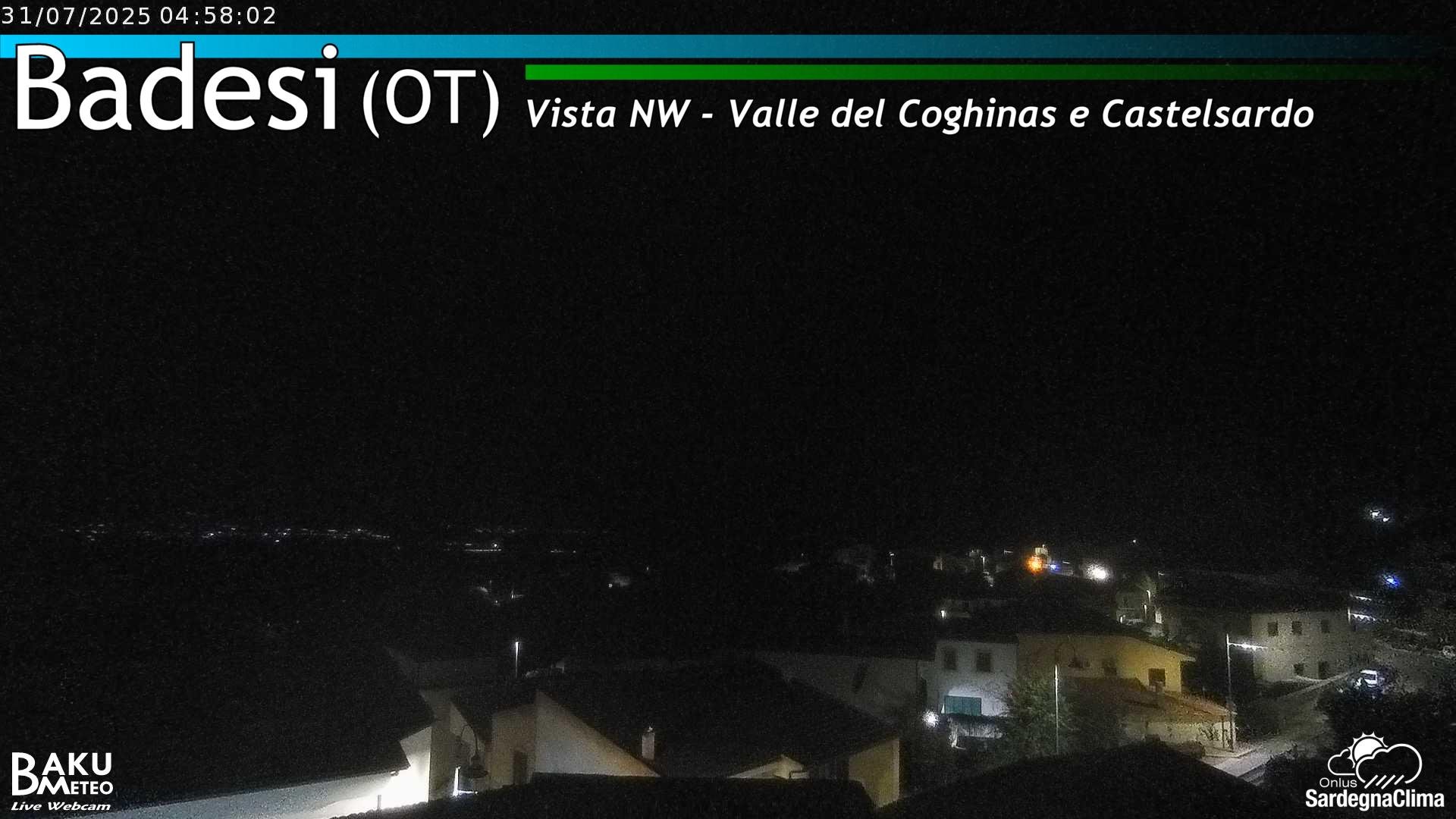 time-lapse frame, Badesi webcam