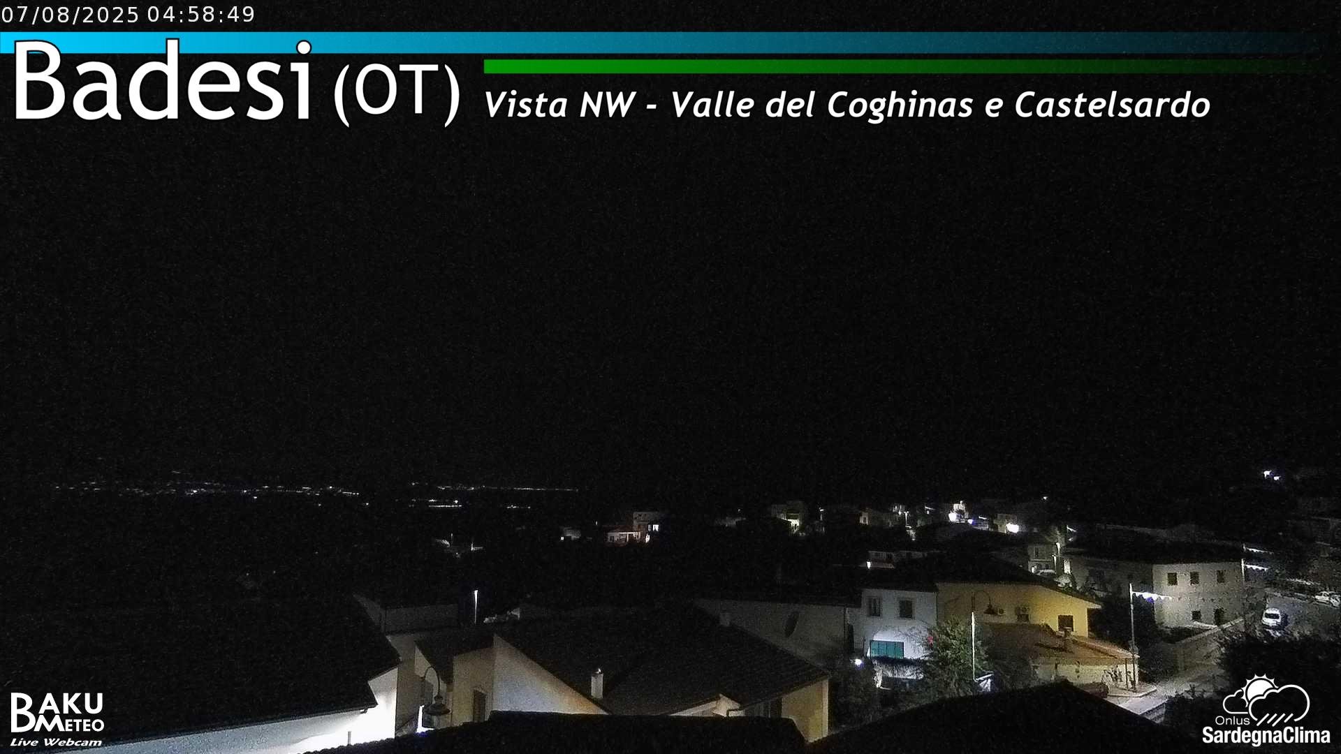time-lapse frame, Badesi webcam