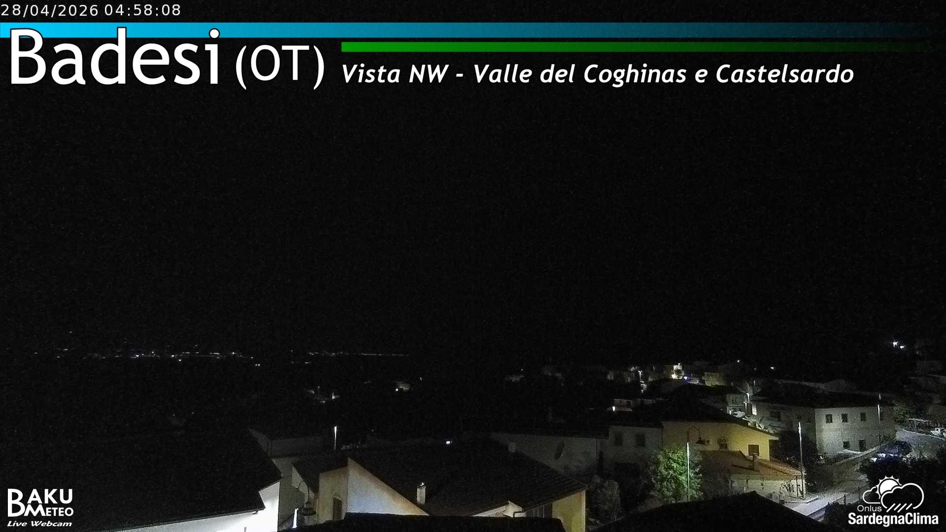 time-lapse frame, Badesi webcam