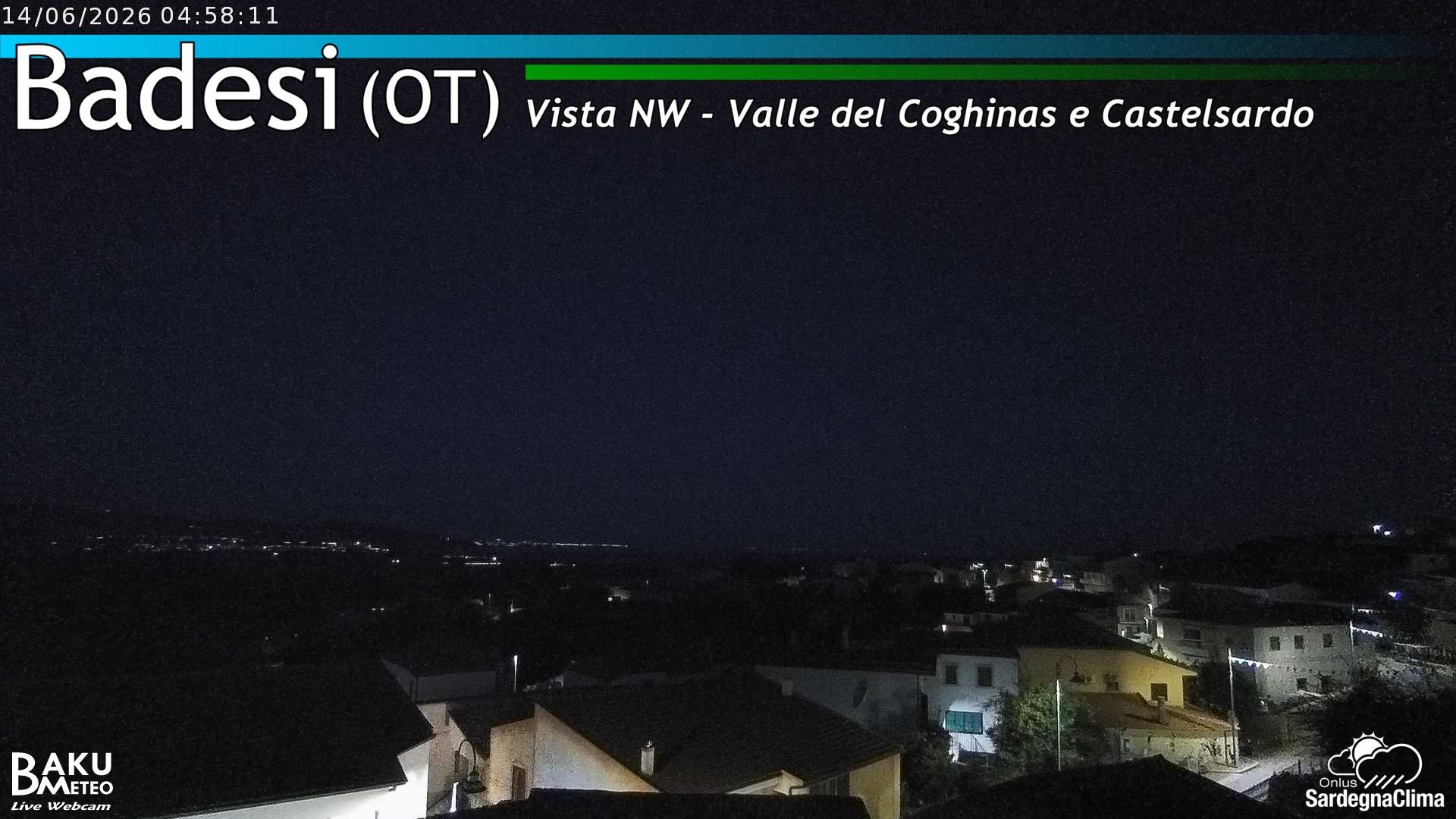 time-lapse frame, Badesi webcam