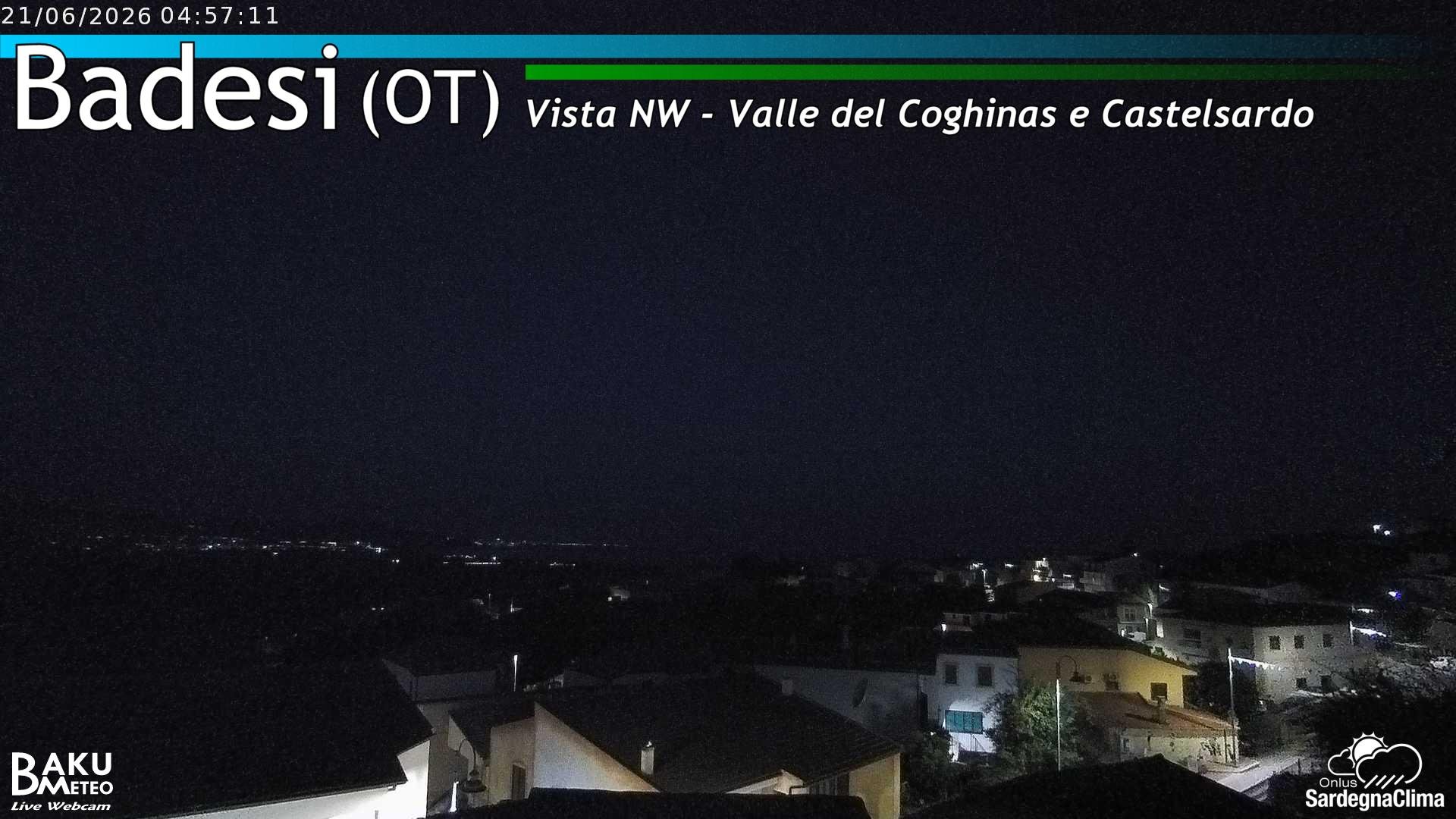 time-lapse frame, Badesi webcam