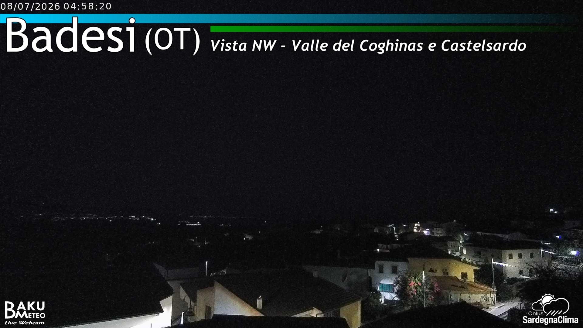 time-lapse frame, Badesi webcam