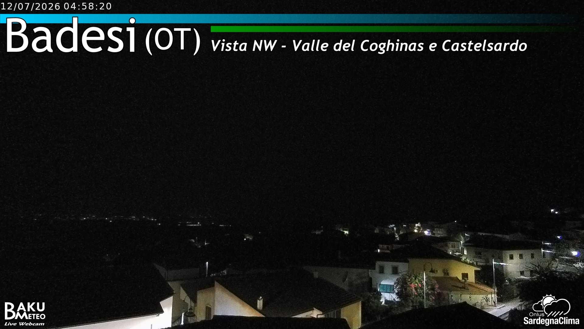 time-lapse frame, Badesi webcam