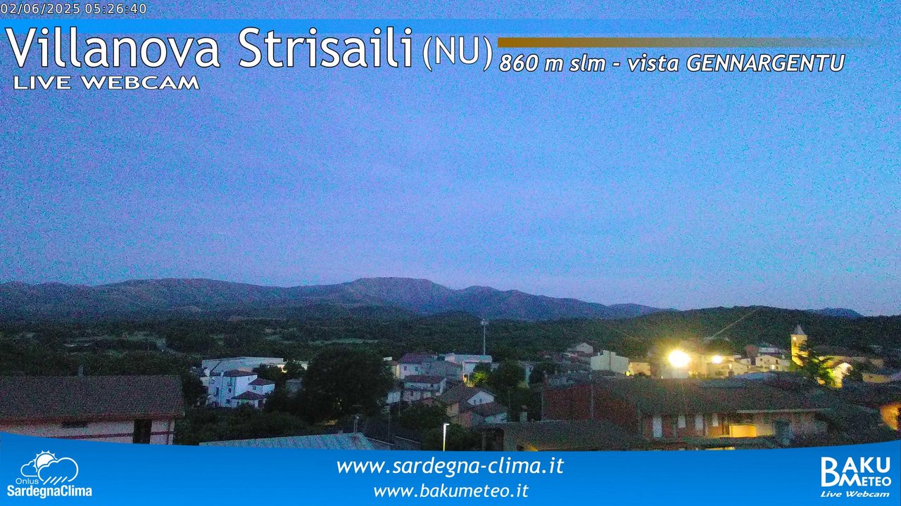 time-lapse frame, Villanova Strisaili webcam