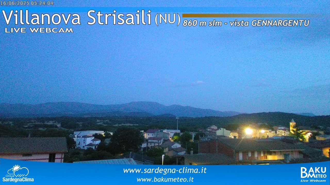 time-lapse frame, Villanova Strisaili webcam