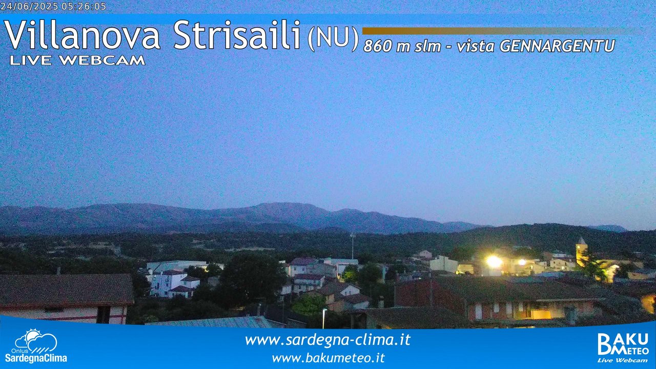 time-lapse frame, Villanova Strisaili webcam