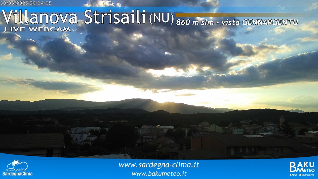 time-lapse frame, Villanova Strisaili webcam