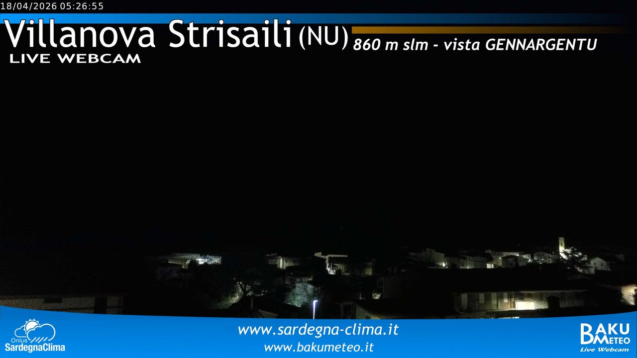 time-lapse frame, Villanova Strisaili webcam