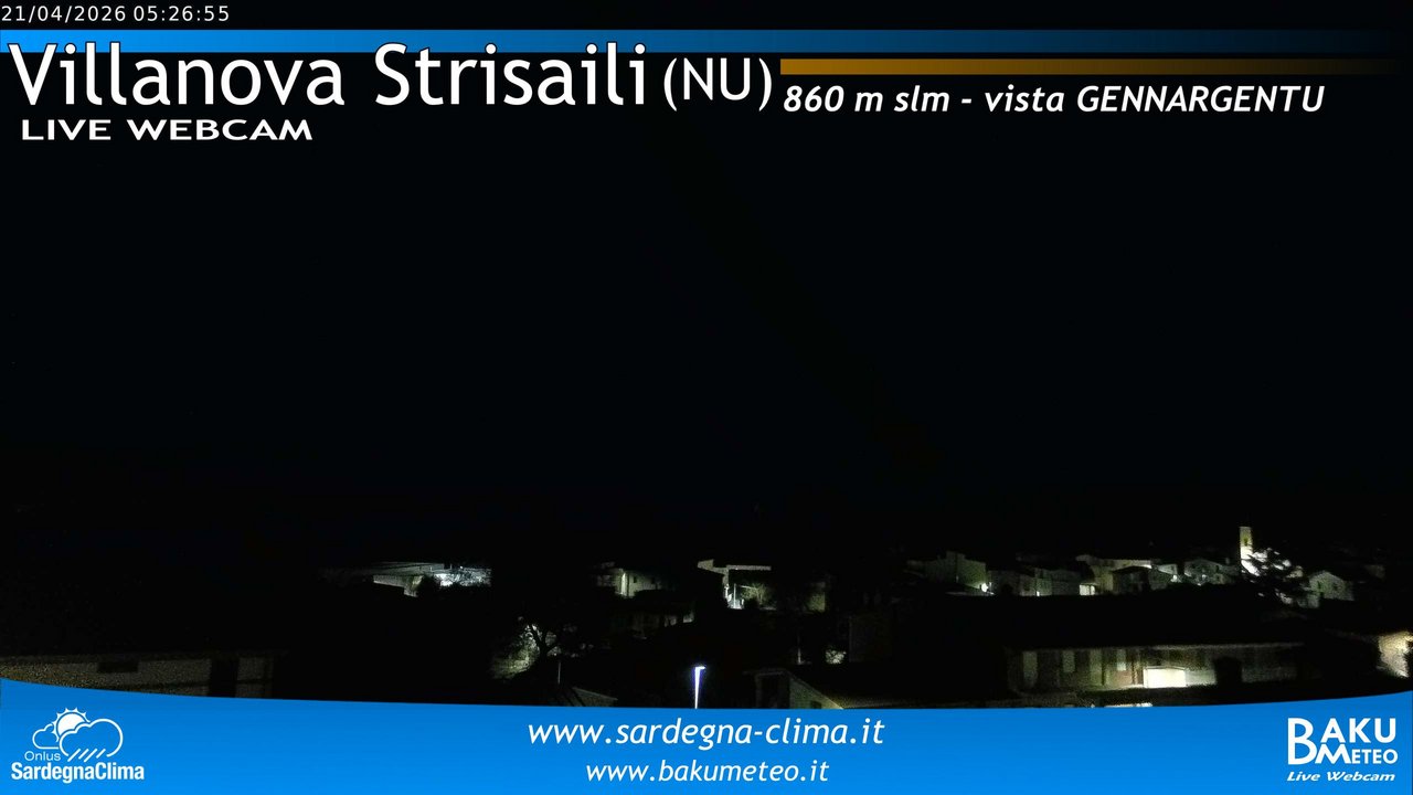 time-lapse frame, Villanova Strisaili webcam