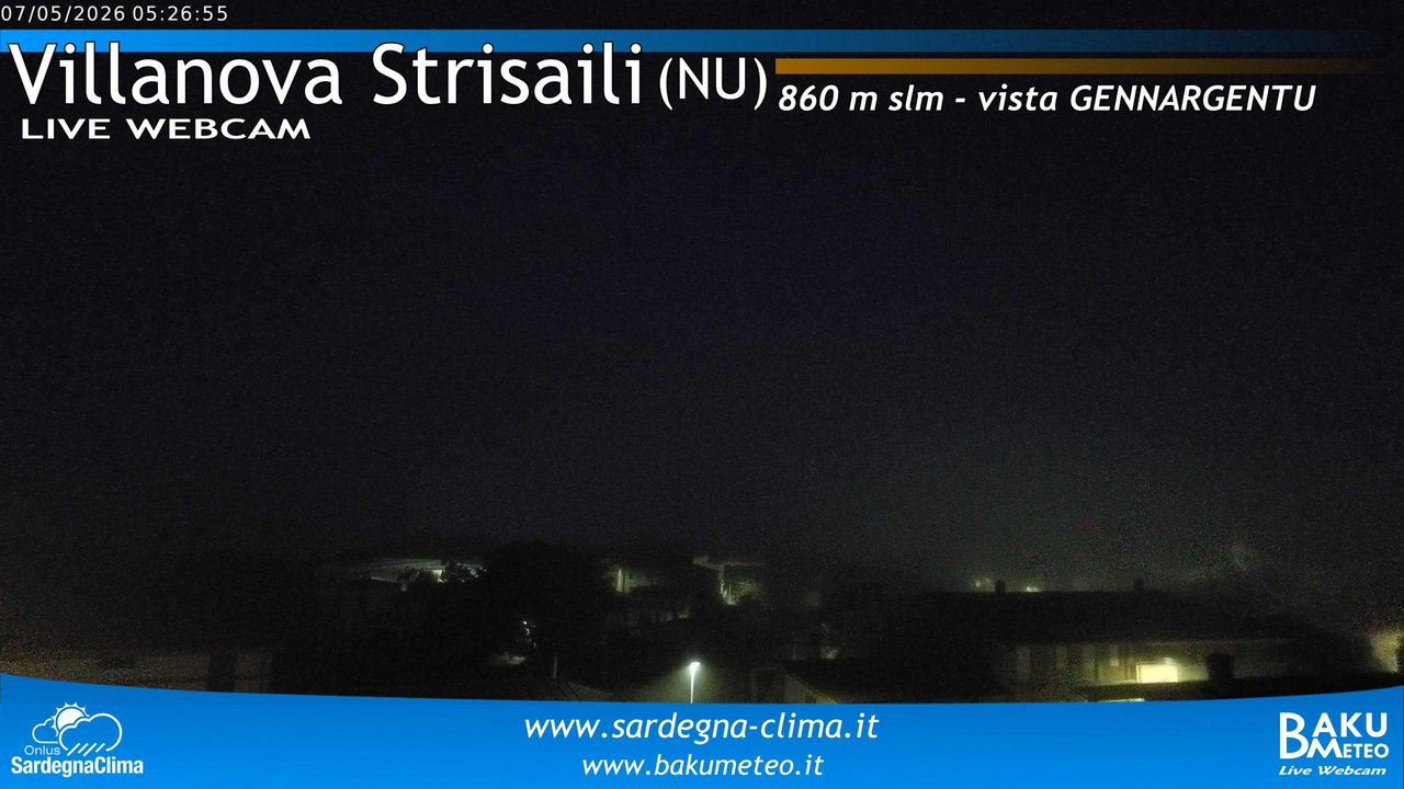 time-lapse frame, Villanova Strisaili webcam