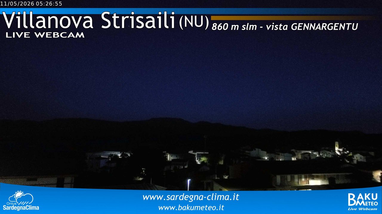 time-lapse frame, Villanova Strisaili webcam