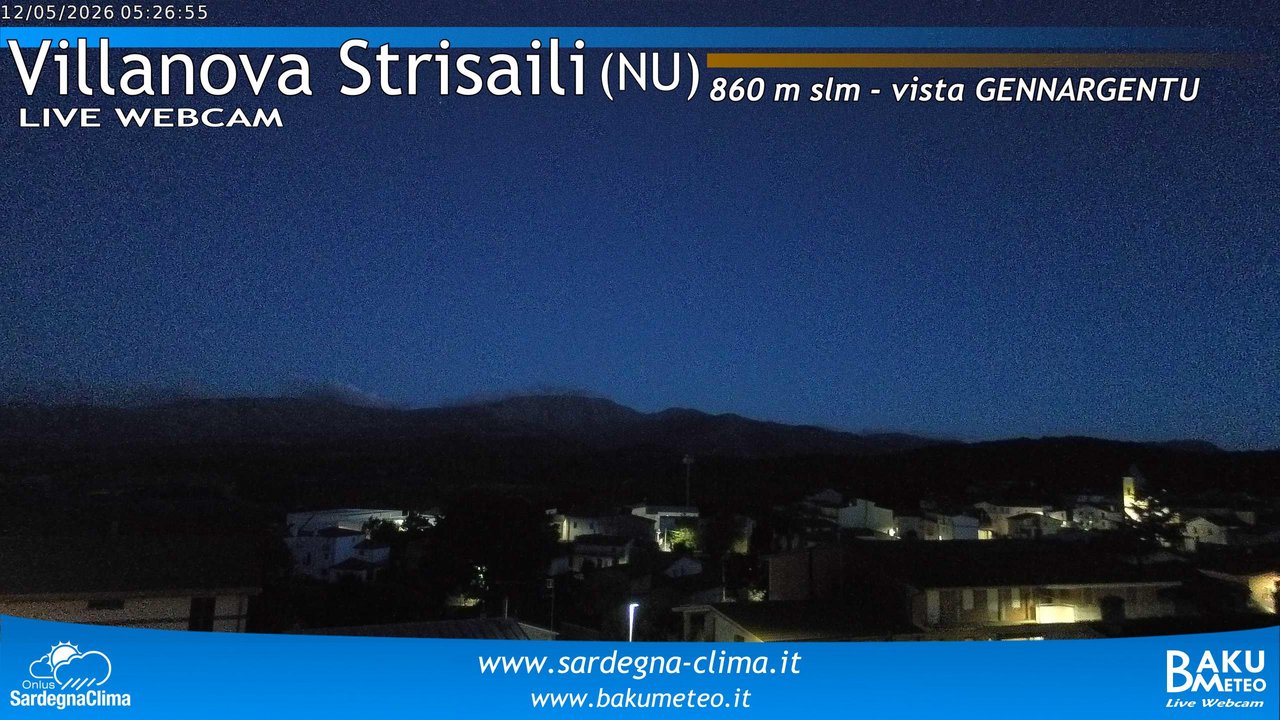 time-lapse frame, Villanova Strisaili webcam
