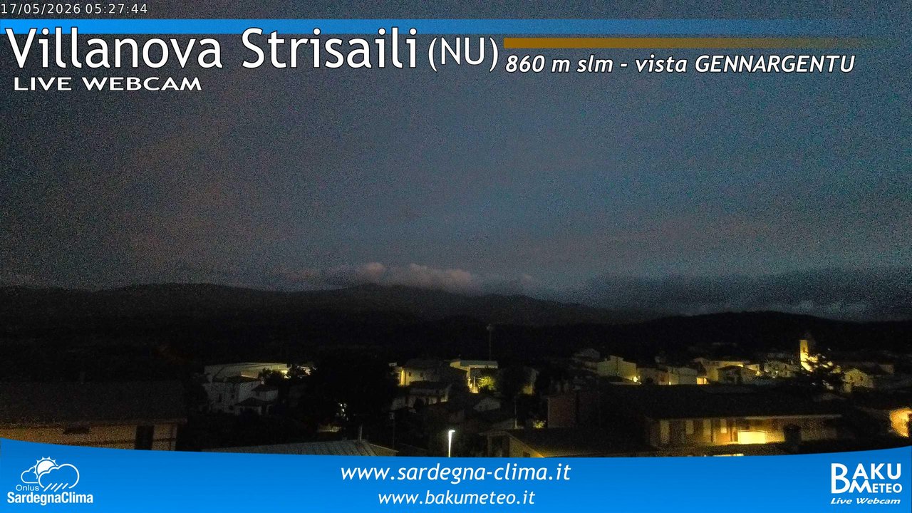 time-lapse frame, Villanova Strisaili webcam