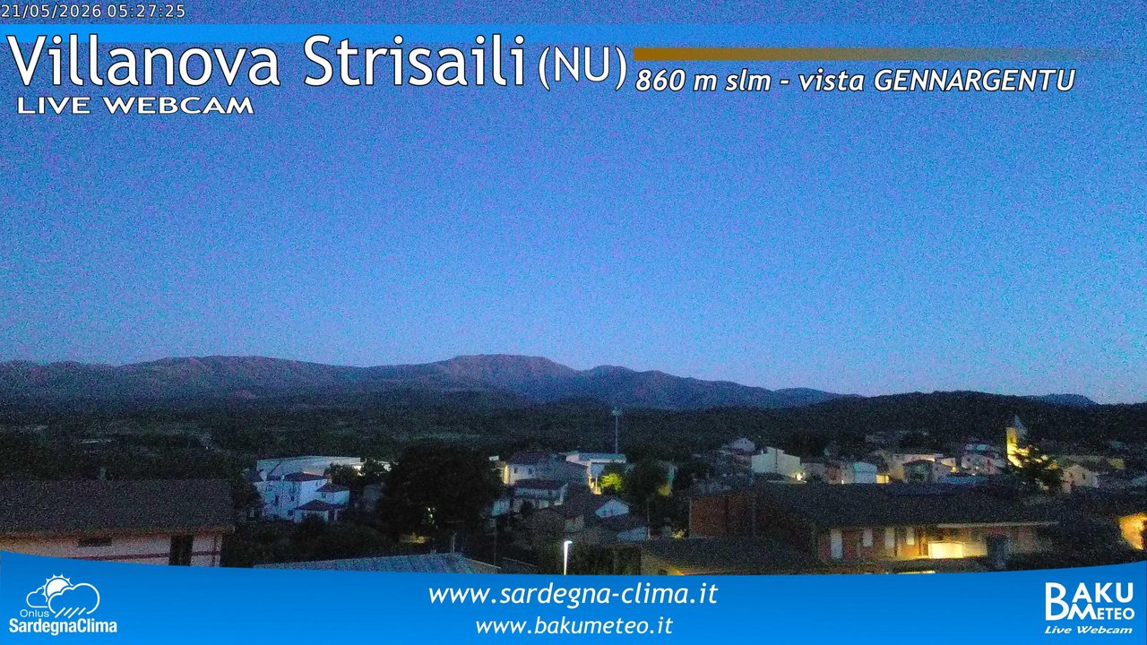 time-lapse frame, Villanova Strisaili webcam