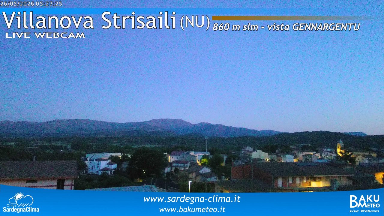 time-lapse frame, Villanova Strisaili webcam