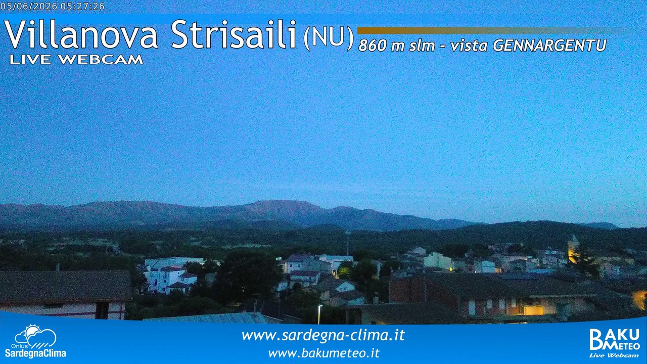 time-lapse frame, Villanova Strisaili webcam