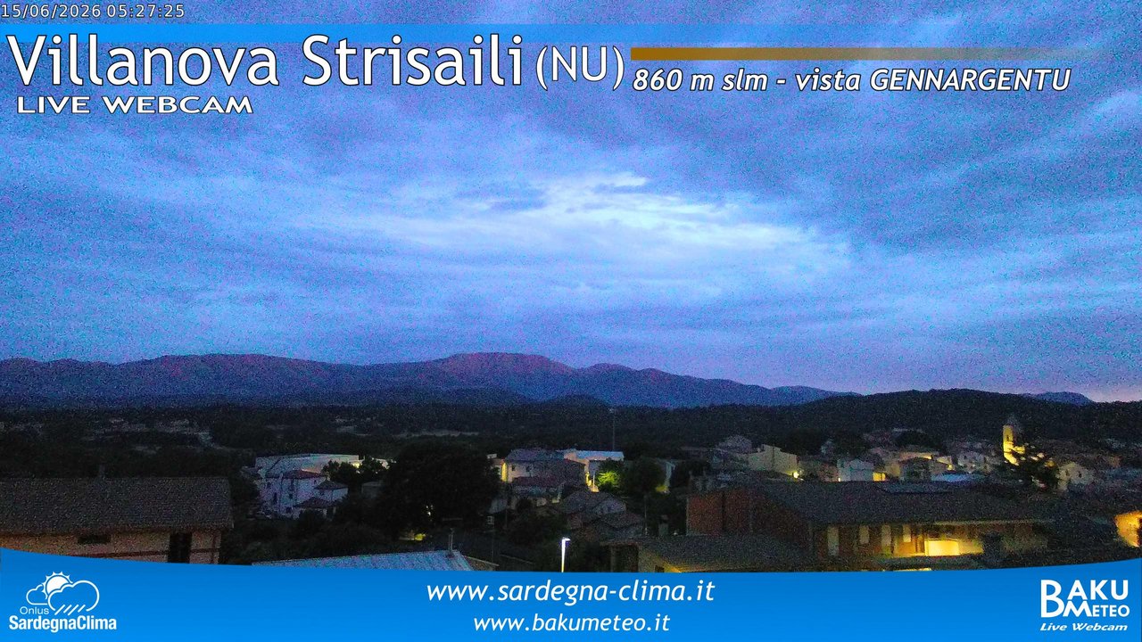 time-lapse frame, Villanova Strisaili webcam