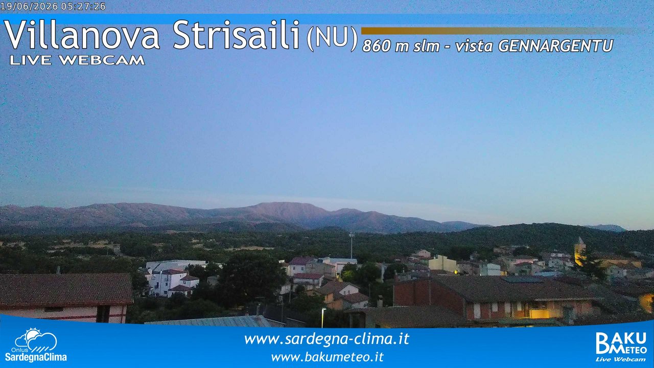 time-lapse frame, Villanova Strisaili webcam