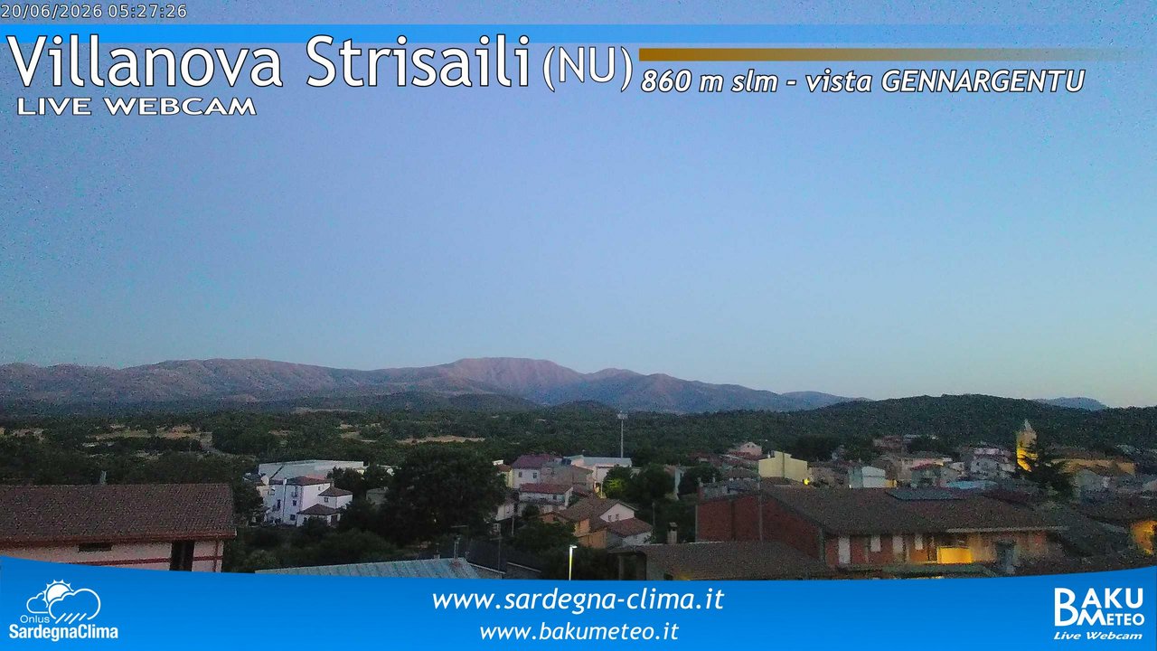time-lapse frame, Villanova Strisaili webcam