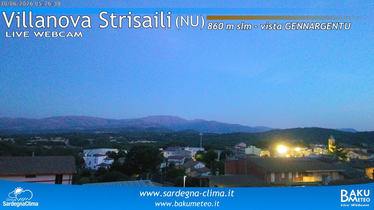 time-lapse frame, Villanova Strisaili webcam
