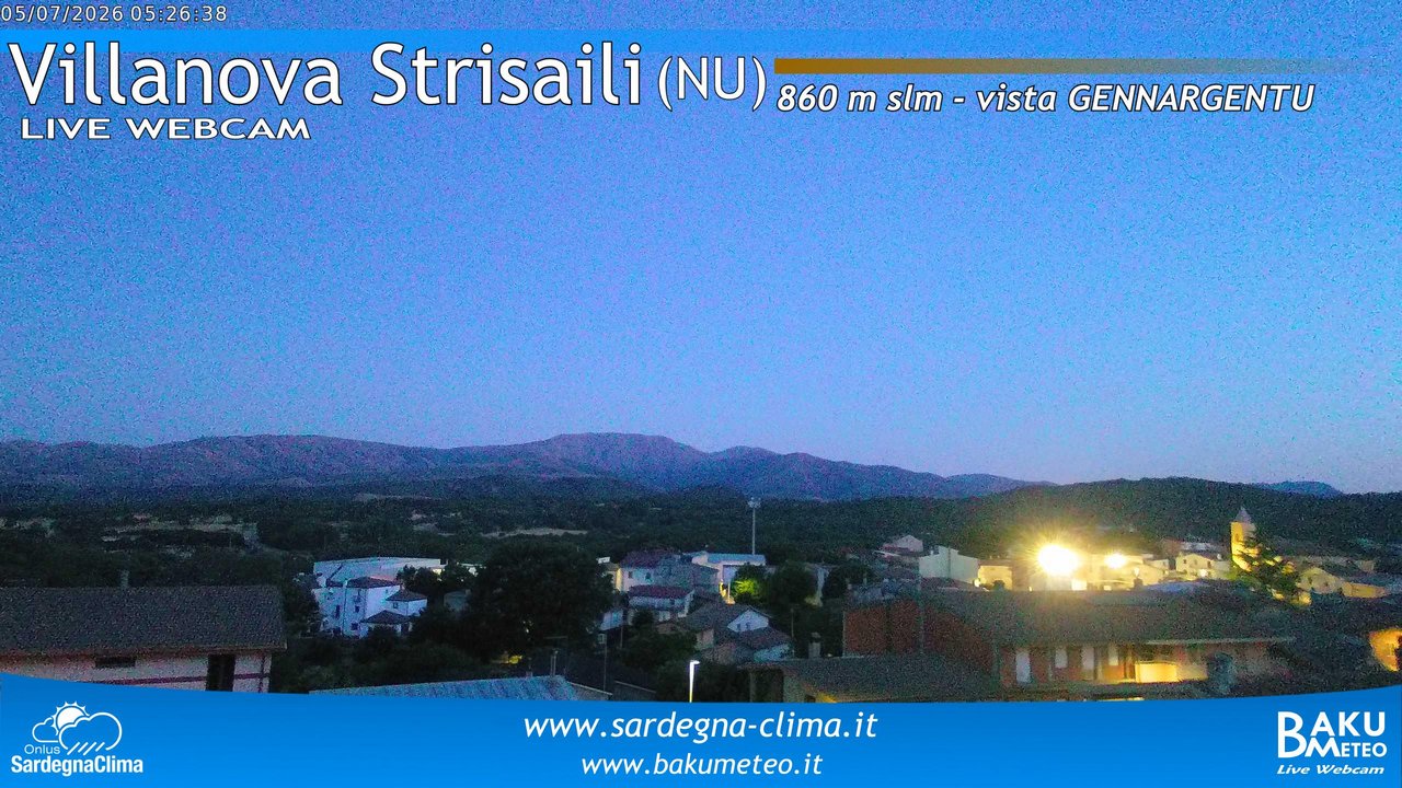 time-lapse frame, Villanova Strisaili webcam