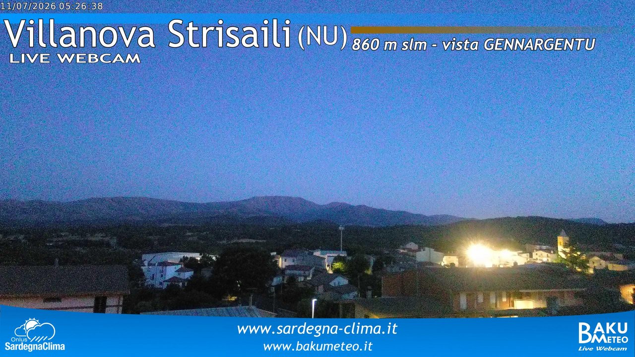 time-lapse frame, Villanova Strisaili webcam