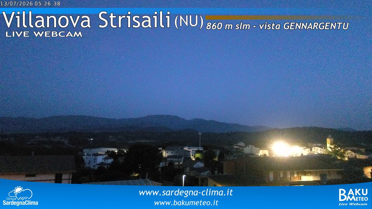 time-lapse frame, Villanova Strisaili webcam
