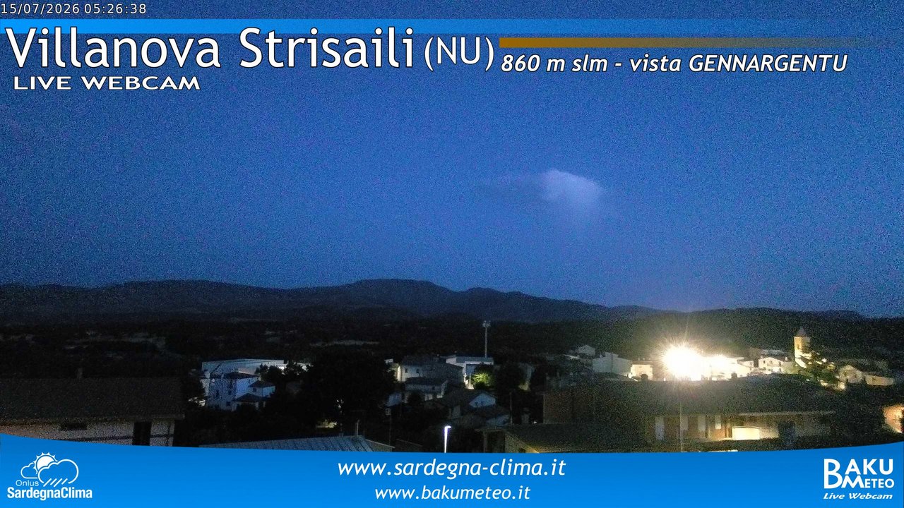 time-lapse frame, Villanova Strisaili webcam