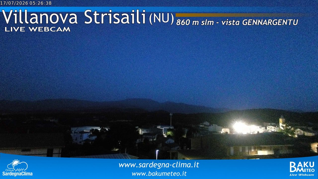 time-lapse frame, Villanova Strisaili webcam