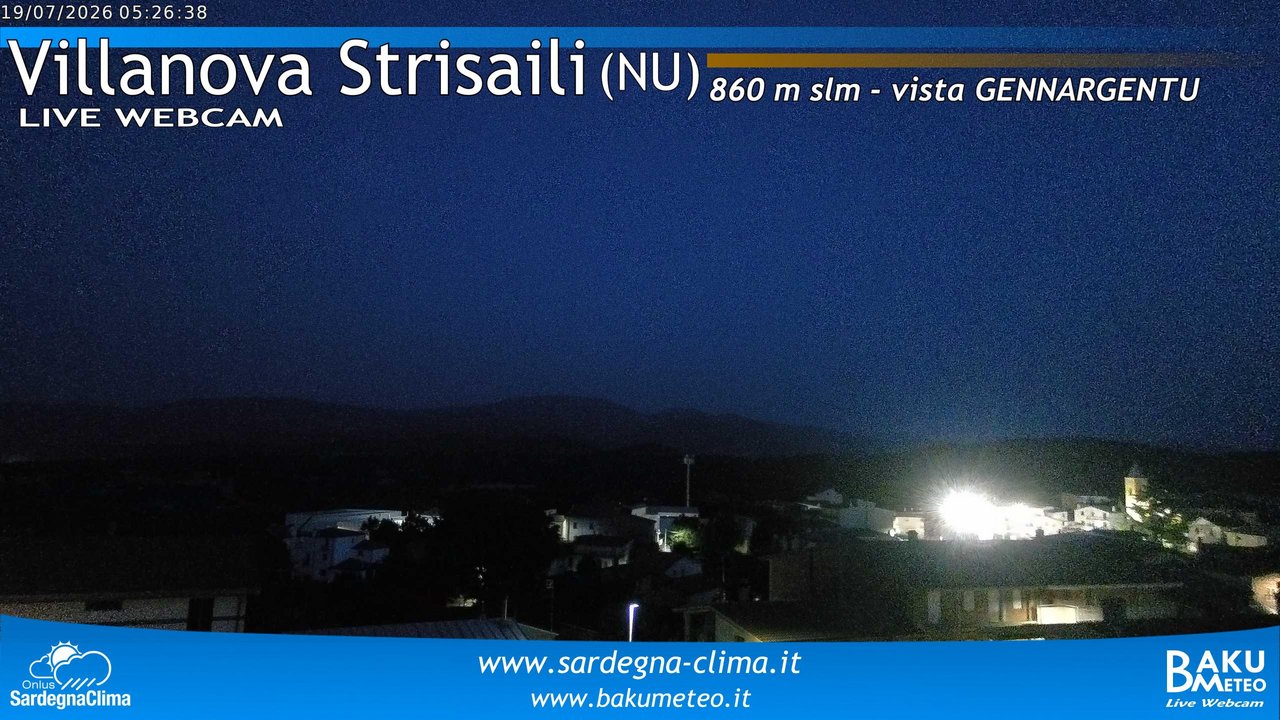 time-lapse frame, Villanova Strisaili webcam