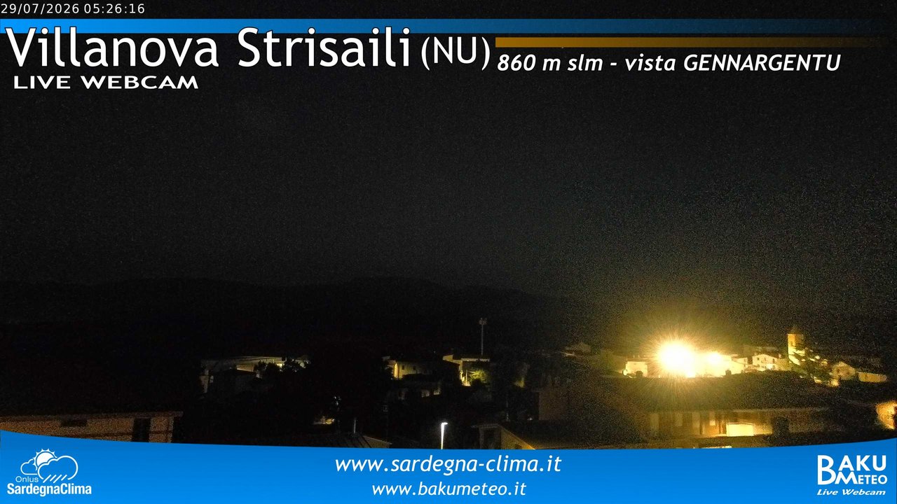 time-lapse frame, Villanova Strisaili webcam